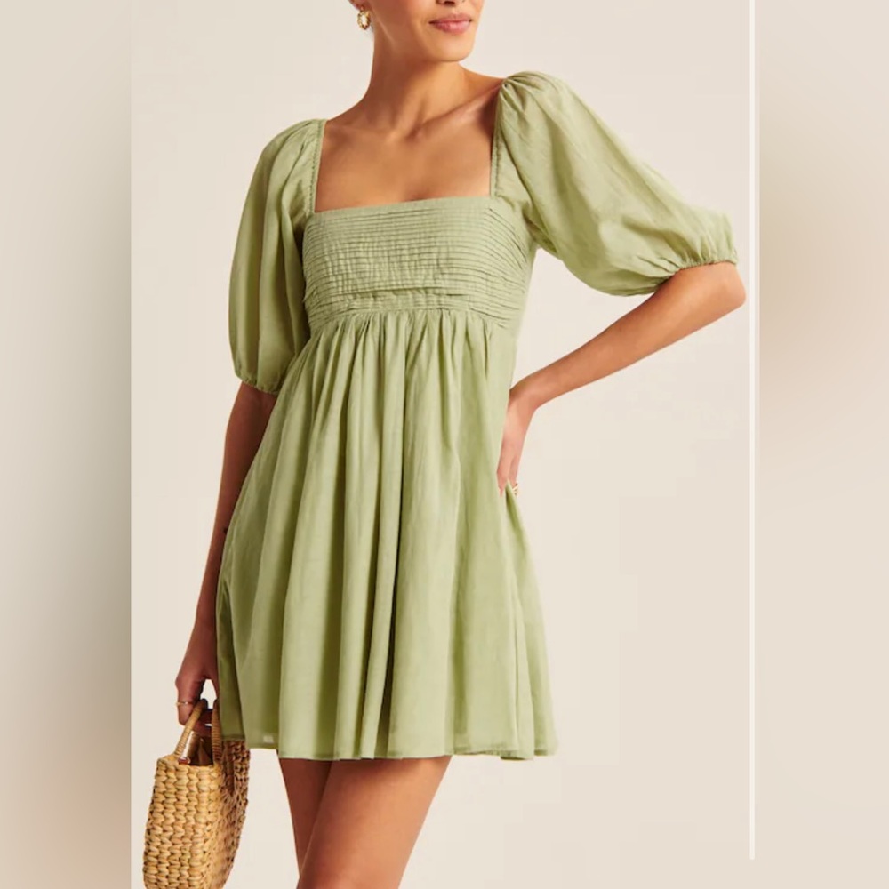 Emerson Ruched Puff Sleeve Mini Dress